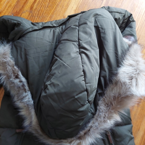 NWT Lauren Ralph Lauren Parka Jacket Coat Sz XXS Hoodie Faux Fur Down Coat Bag B - Picture 7 of 10